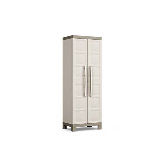 Immagine di ARMADIO ALTO EXCELLENCE 4 RIPIANI REGOLABILI, IN RESINA, 65X45X182 CM