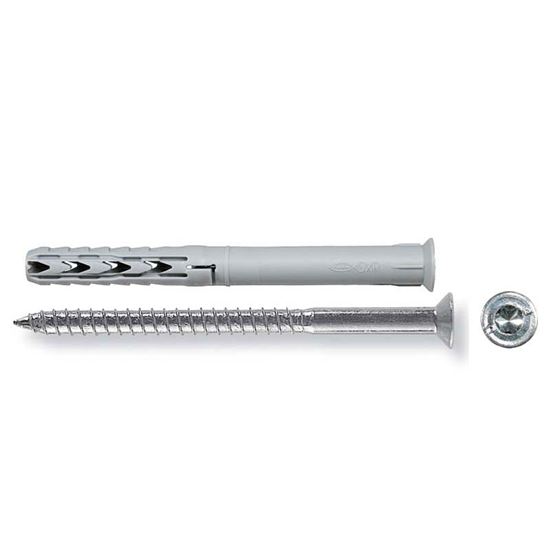 Immagine di TASSELLO PROLUNGATO IN NYLON, CON VITE TSP TORX, SXR 10X120 Z K, 4 PEZZI