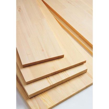 Immagine di TAVOLA LAMELLARE, ABETE, LISTA UNICA 18 MM, 60X30 CM