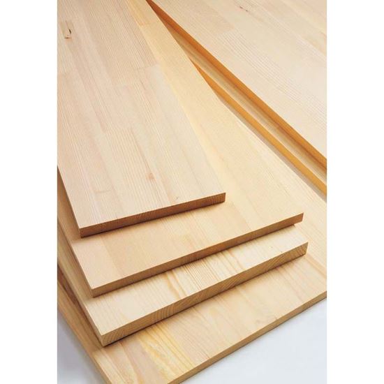 Immagine di TAVOLA LAMELLARE, ABETE, LISTA UNICA 18 MM, 80X50 CM