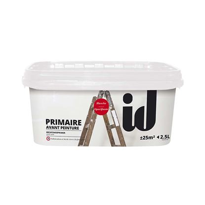 Immagine di FONDO PRIMER AGGRAPPANTE, PER PITTURE DECORATIVE, RAFFORZATO AL TITANIO, COLORE BIANCO, RESA 25 M², 2,5 LT