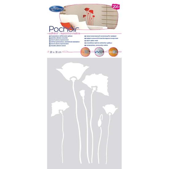 Immagine di STENCIL GRANDE, 200X300MM, N° 64 GLICINE