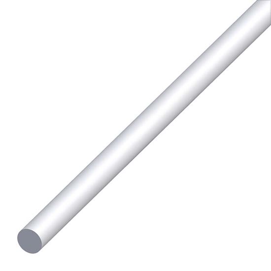 Immagine di BARRA TONDA ALLUMINIO ARGENTO, MM 4X1 MT
