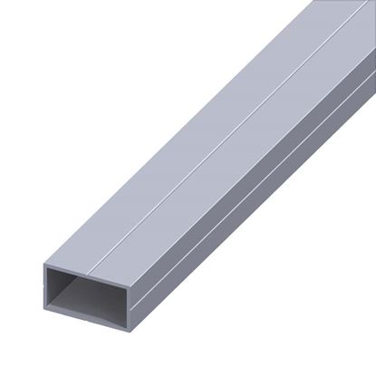 Immagine di TUBO RETTANGOLARE, ALLUMINIO NATURALE, 7,5X12,5 MM, 1 MT