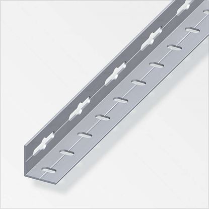 Immagine di ANGOLARE PERFORATO 35,5X35,5 MM, ALLUMINIO NATURALE, 1 MT