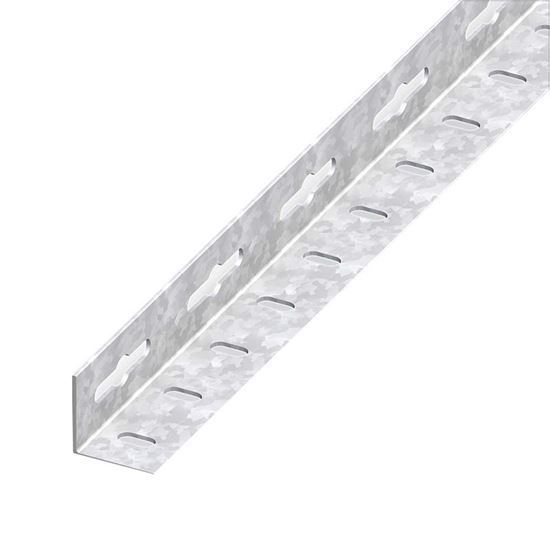 Immagine di ANGOLARE PERFORATO 23,5X23,5 MM, ACCIAIO BIANCO, 1 MT