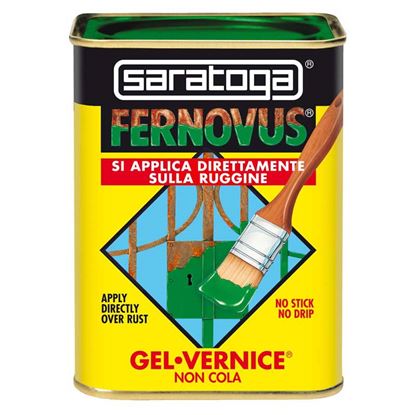 Immagine di SMALTO GEL ANTIRUGGINE SARATOGA, FERNOVUS, SATINATO, 0,75 LT, COLORE CASTAGNA