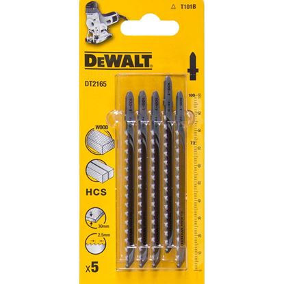 Immagine di LAMA DEWALT, PER SEGHETTO ALTERNATIVO, IN ACCIAIO, 4X100 MM, PER LEGNO TENERO 10/45 MM, 5 PEZZI