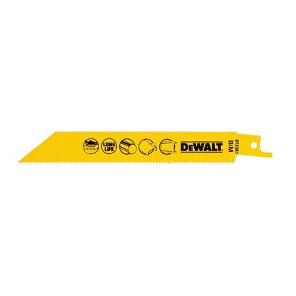 Immagine di LAMA DEWALT, PER SEGA GATTUCCIO, 1,8X152 MM, PER METALLI, FERROSI E NON, PER SPESSORI 3/8 MM, 5 LAME