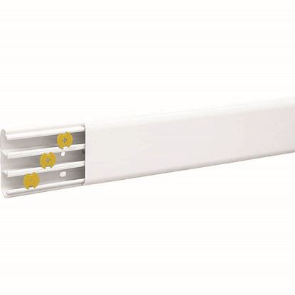 Immagine di CANALE BATTISCOPA, 2 MT, COLORE BIANCO, 65X20 MM