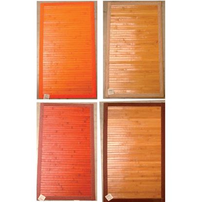 Immagine di TAPPETO BAMBOO, FONDO ANTISCIVOLO, FANTASIA QUADRETTI, 50X100 CM