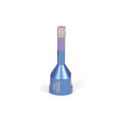 Immagine di FRESA DIAMANTATA MONTOLIT, MONDRILLO, FORATURA A SECCO PER GRESS/CERAMICA DURA/GRANITO/MARMO, FILETTO M14, Ø 6 MM