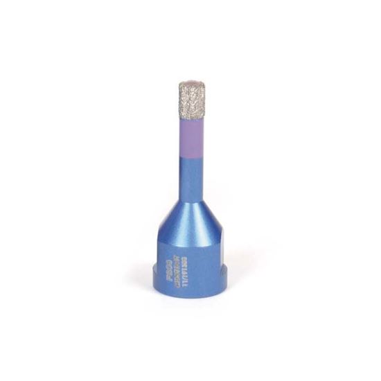 Immagine di FRESA DIAMANTATA MONTOLIT, MONDRILLO, FORATURA A SECCO PER GRESS/CERAMICA DURA/GRANITO/MARMO, FILETTO M14, Ø 6 MM