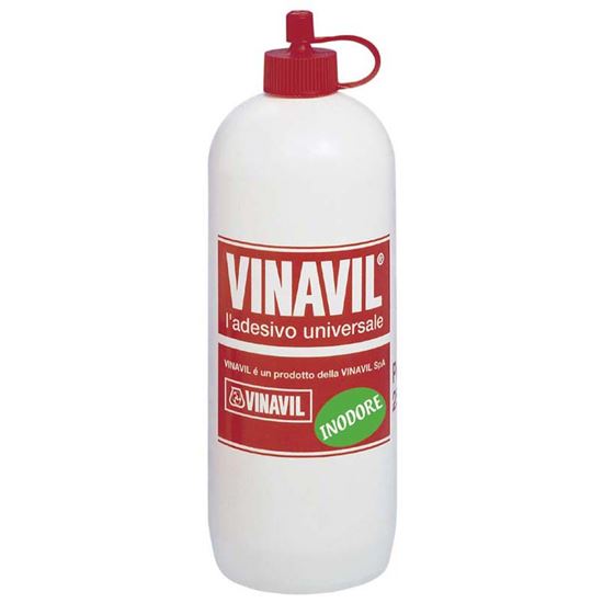 Immagine di ADESIVO VINAVIL, UNIVERSALE, X INCOLLARE LEGNO, CARTA, TELA, SUGHERO E MATERIALI POROSI, X LAVORI DI HOBBISTICA, 250 GR