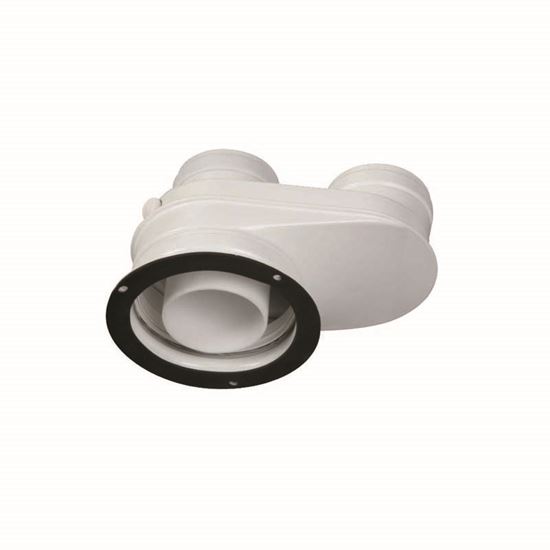 Immagine di SDOPPIATORE JUNKERS, AZB922, DA 80/125 MM A 80/80 MM, CON PRESE DI ANALISI COMBUSTIONE