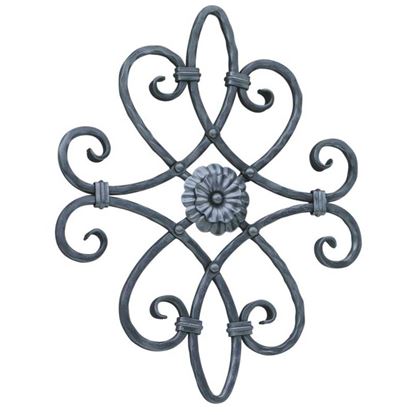Immagine di ROSONE IN FERRO SPIGOLATO, SEZIONE 12X12 MM, ALTEZZA 530 MM, LUNGHEZZA 430 MM