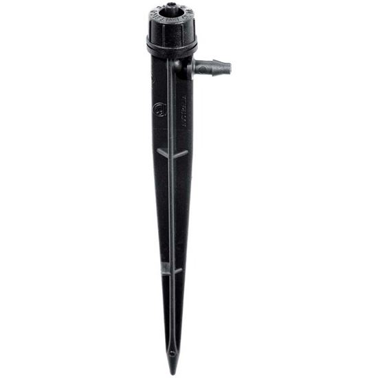 Immagine di GOCCIOLATORE RAIN, AUTOCOMPENSANTE, FACILE ISPEZIONE E PULIZIA, SU PICCHETTO, FINE LINEA, PORTATA 4 LT/H, CONF DA 5 PZ