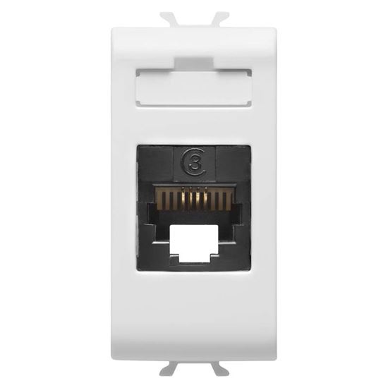 Immagine di CONNETTORE TELEFONICO GEWISS, CHORUS, RJ11, COLORE BIANCO