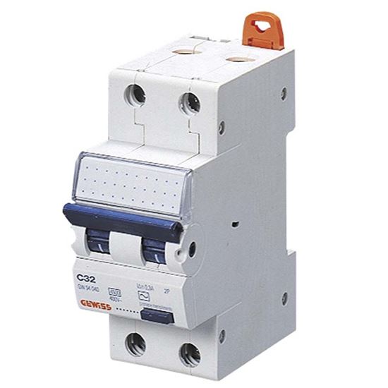 Immagine di INTERRUTTORE MAGNETOTERMICO DIFFERENZIALE GEWISS, 2P, 2 MODULI, AC/0,03, 6 KA, 25 A