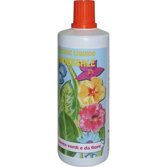 Immagine di CONCIME SOLUZIONE NPK 5-5-5, 1 LT, PER PIANTE VERDI E DA FIORE IN CASA, BALCONE E GIARDINO