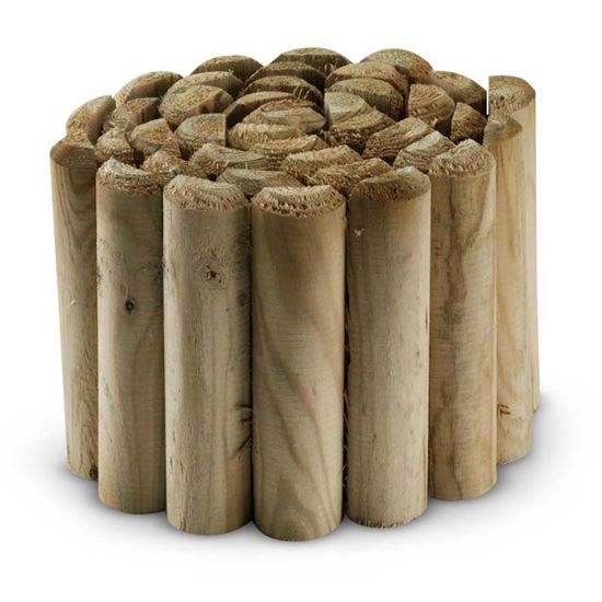 Immagine di BORDURA, IN ROTOLO, LEGNO DI CONIFERA IMPREGNATO IN AUTOCLAVE, Ø 5X20X200 CM