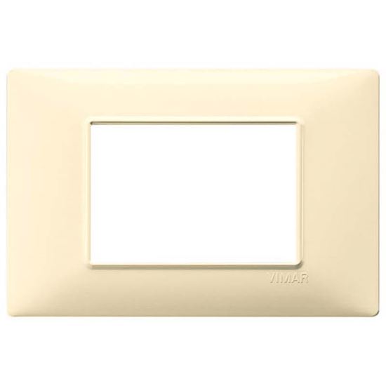 Immagine di PLACCA 3 MODULI, PLANA, COLORE CREMA