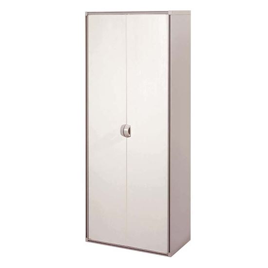 Immagine di ARMADIO TUTTO PIANI, IN RESINA, 2 ANTE, 3 RIPIANI, 68X39XH166 CM, COLORE PANNA
