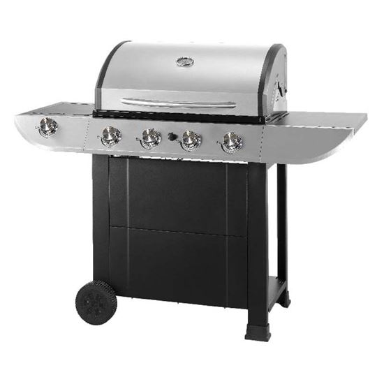 Immagine di BARBECUE 4 FUOCHI PIÙ FORNELLO LATERALE, PREDISPOSTO PER LA PIETRA LAVICA