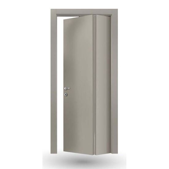 Immagine di PORTA MARA SCRACHT GRIGIO LIBRO, ASIMMETRICA, DX, 88X214 CM, TELAIO PIATTO ACC. CRS