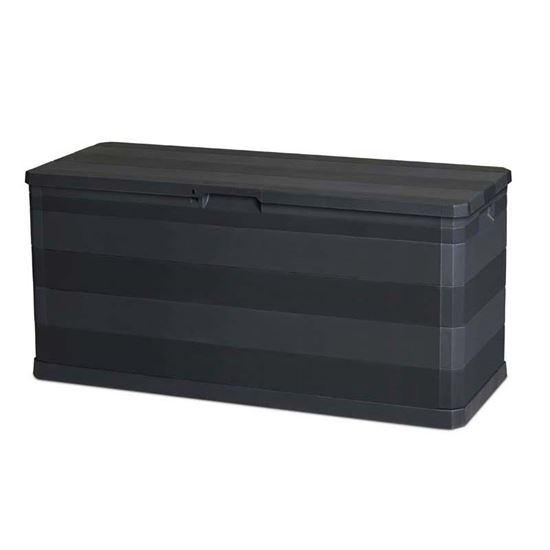 Immagine di BAULE MULTIUSO ELEGANCE LINE, IN RESINA, NERO, 117X45XH56 CM, CAPACITÀ 280 LT