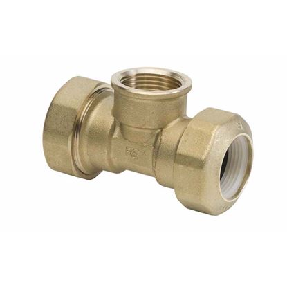 Immagine di RACCORDO TEE OTTONE, PER POLIETILENE, 40X1"1/4X40