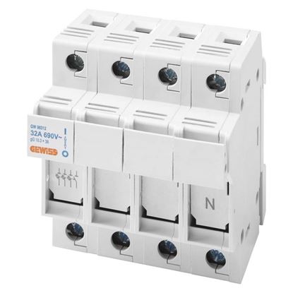 Immagine di PORTAFUSIBILE SEZIONABILE, COMPATTO, 1P+N, 10,3X38, 690V, 32A, 2 MODULI