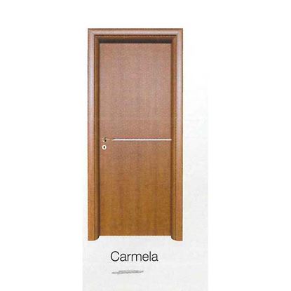 Immagine di PORTA CARMELA ROVERE SBIANCATO BATTENTE, REVERSIBILE, TELAIO PIATTO, ACCESSORI CRS, 78X214 CM