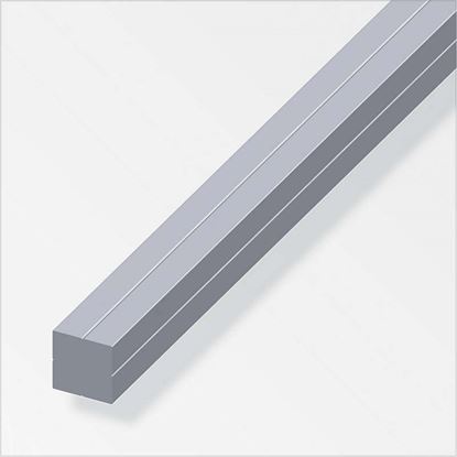 Immagine di BARRA QUADRATA, ALLUMINIO NATURALE, 1,00 MT,  11,5 MM