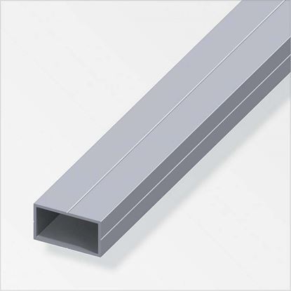 Immagine di TUBO RETTANGOLARE, ALLUMINO NATURALE, 1,00 MT,  23,5X43,5 MM
