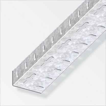 Immagine di ANGOLARE PERFORATO 23,5X43,5 MM, ACCIAIO ZINCATO, 2,5 MT