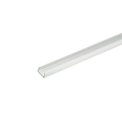 Immagine di PROFILO COPRIBORDI, 1,0 MT, 12 MM, BIANCO BRILLANTE