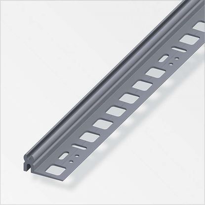 Immagine di PROFILO DI SUPPORTO IN PVC, 1,0 MT, COLORE GRIGIO, 13,5X30 MM