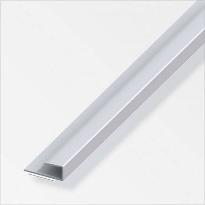 Immagine di PROFILO PER BORDI, 15X14 MM, ALLUMINIO ARGENTO, 1,0 MT