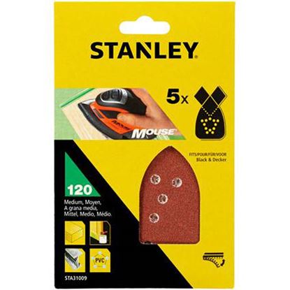 Immagine di 5 FOGLI MOUSE, VELCRO, GRANA 80