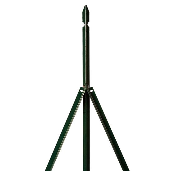 Immagine di PALO ZINCATO PLASTICATO, SEZIONE A "T" 35X35 MM, H 225 CM