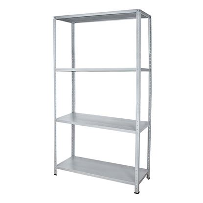Immagine di SCAFFALE IN KIT 4 RIPIANI, 90X40XH170 CM, PORTATA 50 KG A RIPIANO, MONTAGGIO A BULLONI