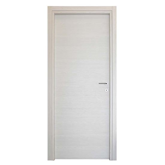 Immagine di PORTA AGATA REVERSIBILE COLOR ACERO NEVE, BATTENTE, 80X210 CM