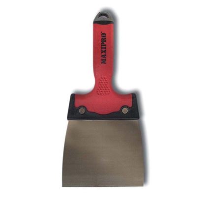 Immagine di SPATOLA MANICO IN GOMMA, PER RASATURA, ACCIAIO INOX, 160 MM