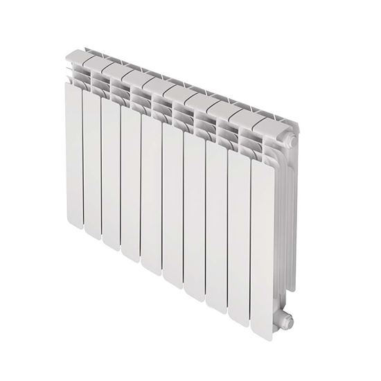 Immagine di RADIATORE ALLUMINIO ELEGANCE 2.0, INTERASSE 600 MM, PROFONDITÀ 95 MM, 10 ELEMENTI 1490 W