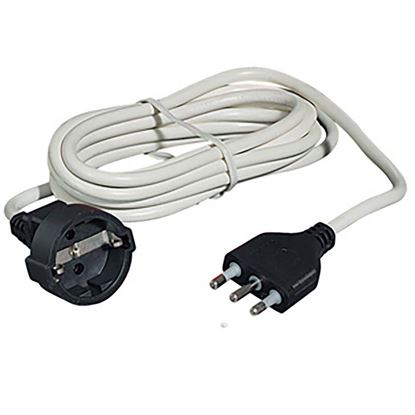 Immagine di PROLUNGA, SPINA 2P+T 16, PRESA TEDESCA, 3X1 MM, 5 MT, COLORE BIANCA