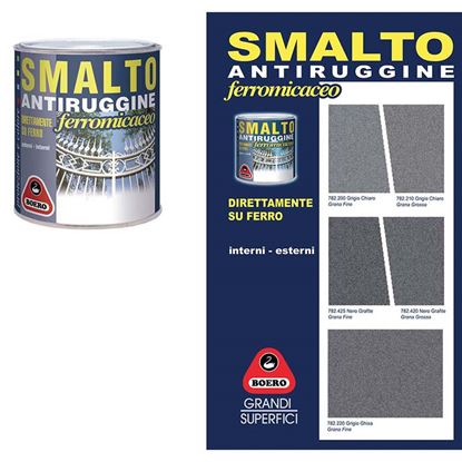 Immagine di SMALTO ANTIRUGGINE, GRANA FINE, 0,750 LT, COLORE NERO